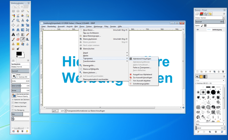 Bilder Und Grafiken Mit Transparentem Hintergrund Erstellen