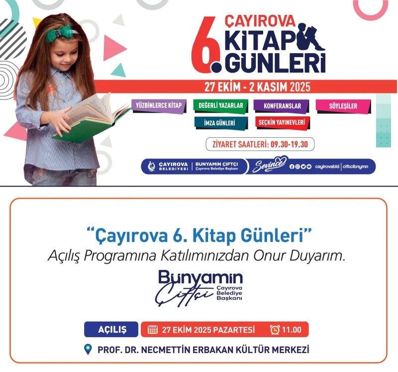 Çayırova’da kitap günleri başlıyor!