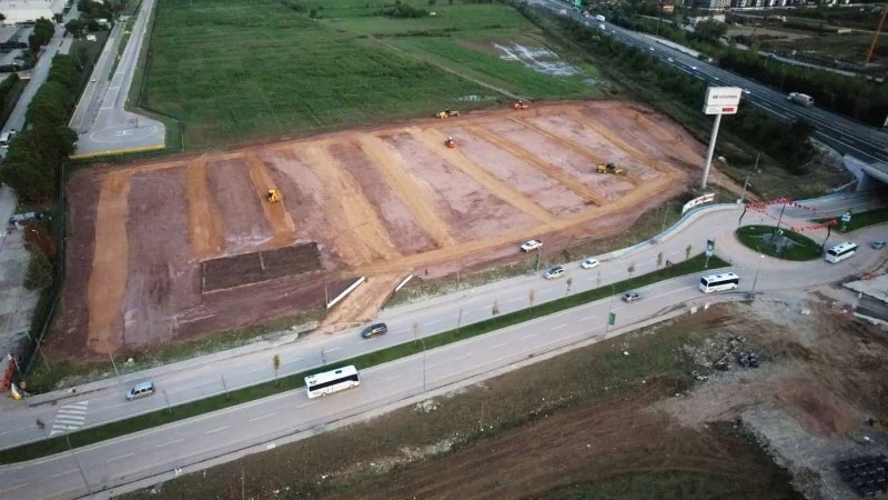 Milli maç öncesi dev organizasyon alanı hazırlandı