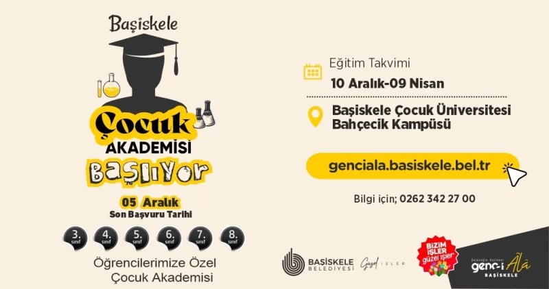 Başiskele Çocuk Akademisi’nde yeni dönem başlıyor!