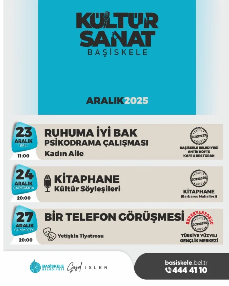 Başiskeleliler 2025’i Kültür Sanatla Uğurlayacak!
