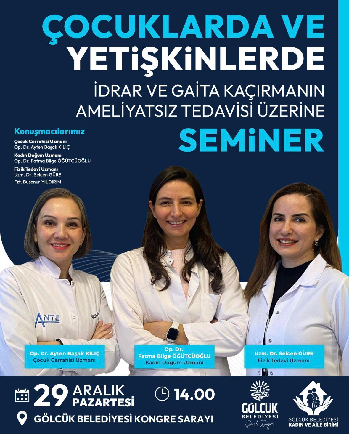 Gölcük’te Sağlık Semineri: İdrar ve Gaita Kaçırma Tedavileri!