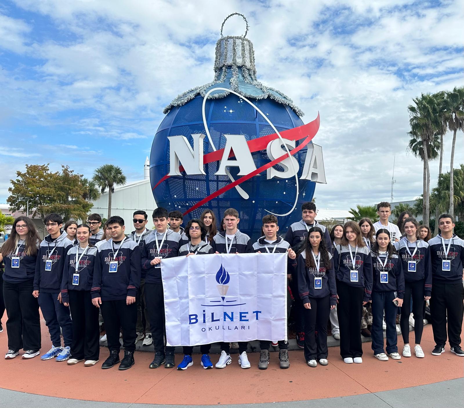 Kocaeli Bilnet Lisesi öğrencileri NASA’da tarihi anı yaşadı!