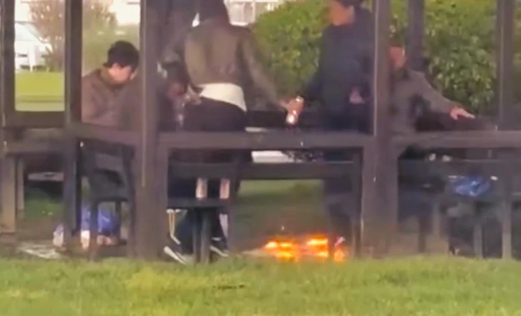 İzmit’te sahilde kamu malına zarar verenlere tepki!