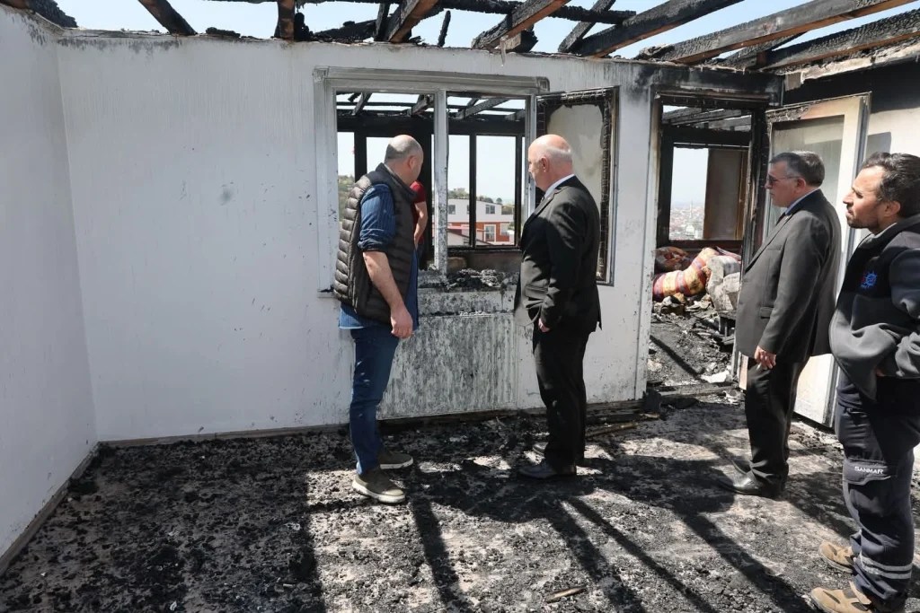 Darıca’da yangın sonrası yaralar sarılıyor