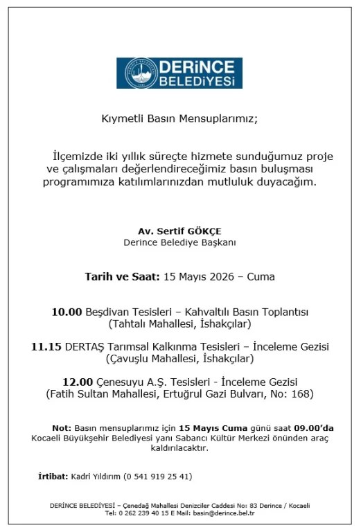 Belediye yeni projelerini açıklıyor