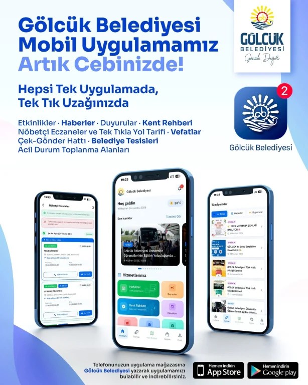 Gölcük Belediyesi’nden yeni mobil uygulama