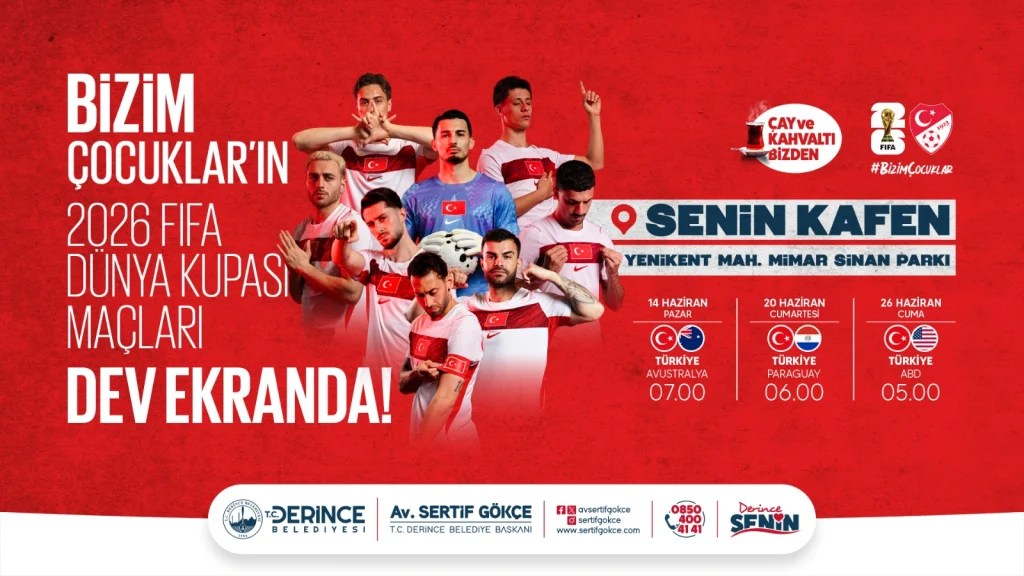 Milli heyecan Derince’de yaşanacak!