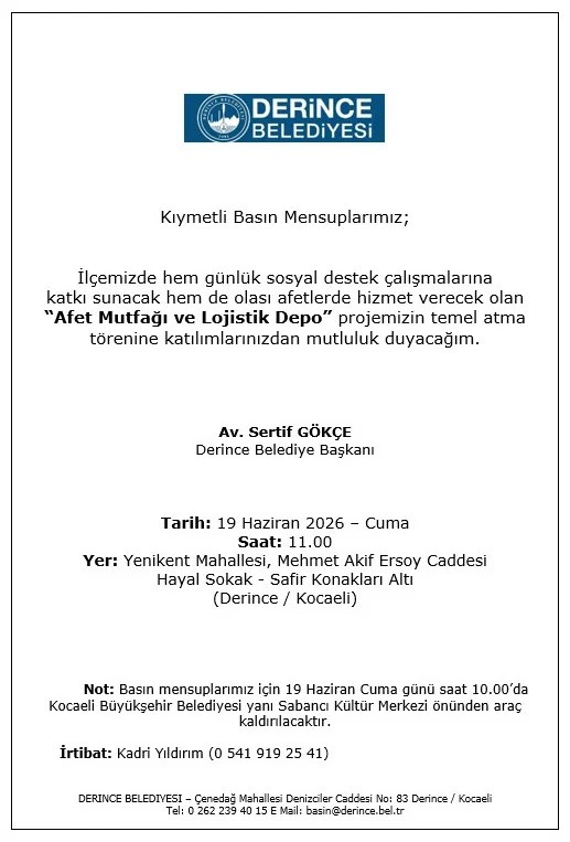 Basın Mensuplarına Davet!