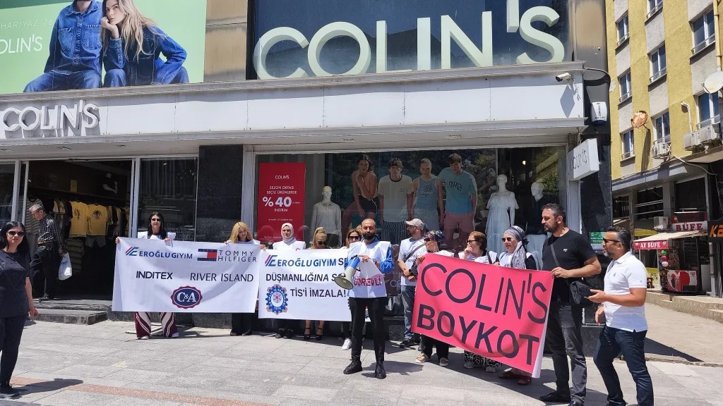 Colin’s önünde 34 günlük grev protestosu!