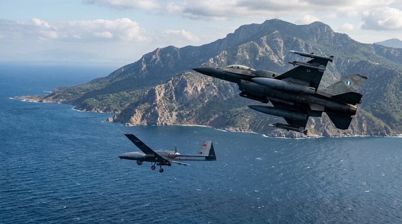 Yunanistan Türk İHA’sına F-16 kaldırdı