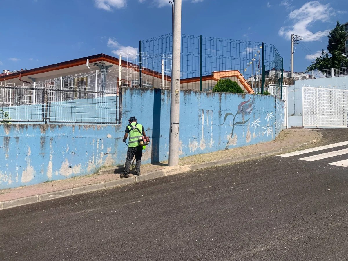 Çayırova'daki okullarda çevre ve ot temizliği - 2. görsel