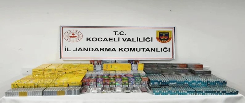 Dilovası’nda 8 milyonluk kaçak eşya yakalandı!