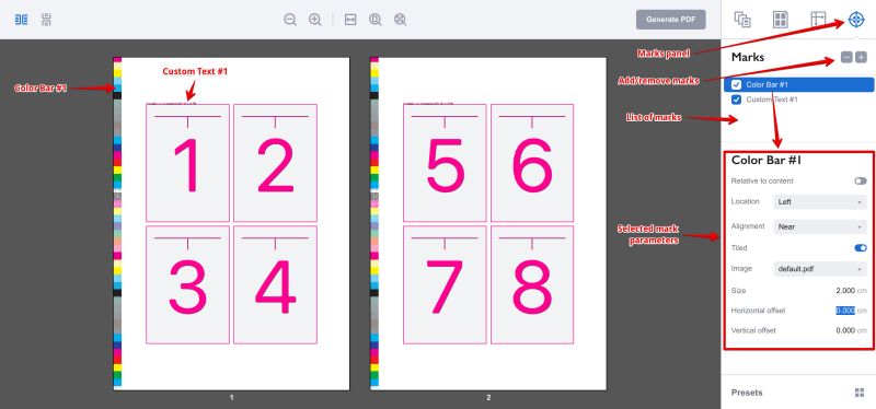 Configuring Crop Marks In Imposition Wizard - 8K Abstract Wallpapers for Desktop