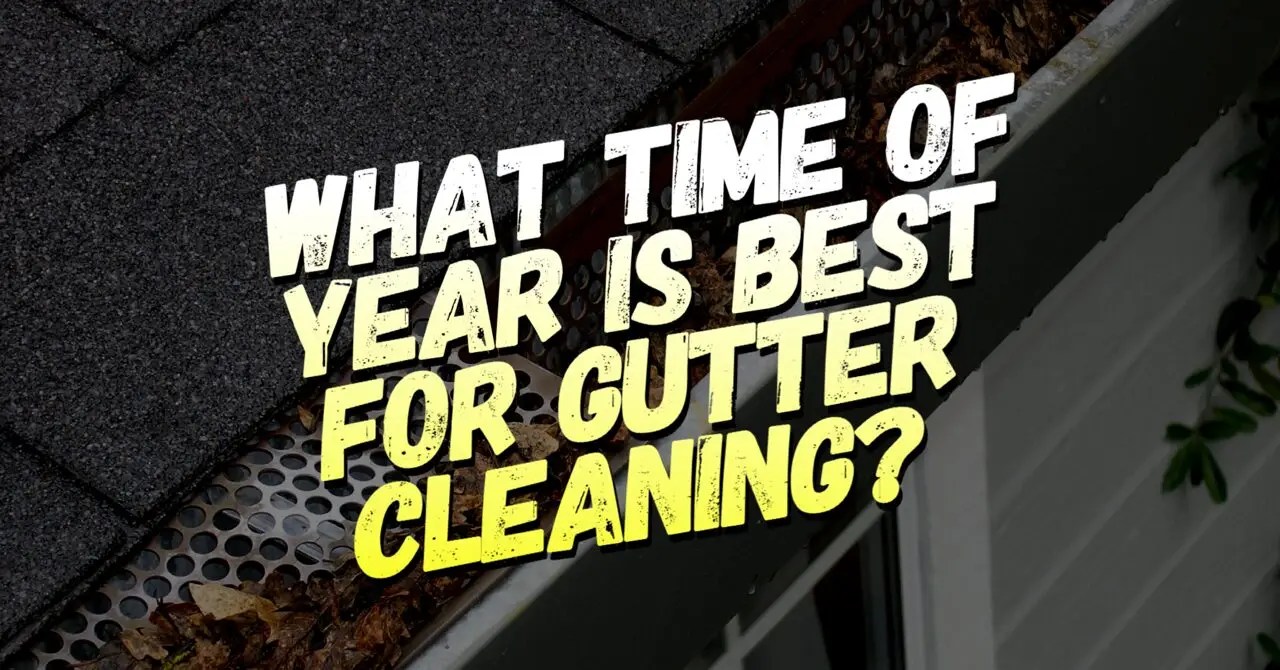 Gutter and roof cleaning power washing for What Time of Year is Best for Gutter Cleaning? by Pressure Tech