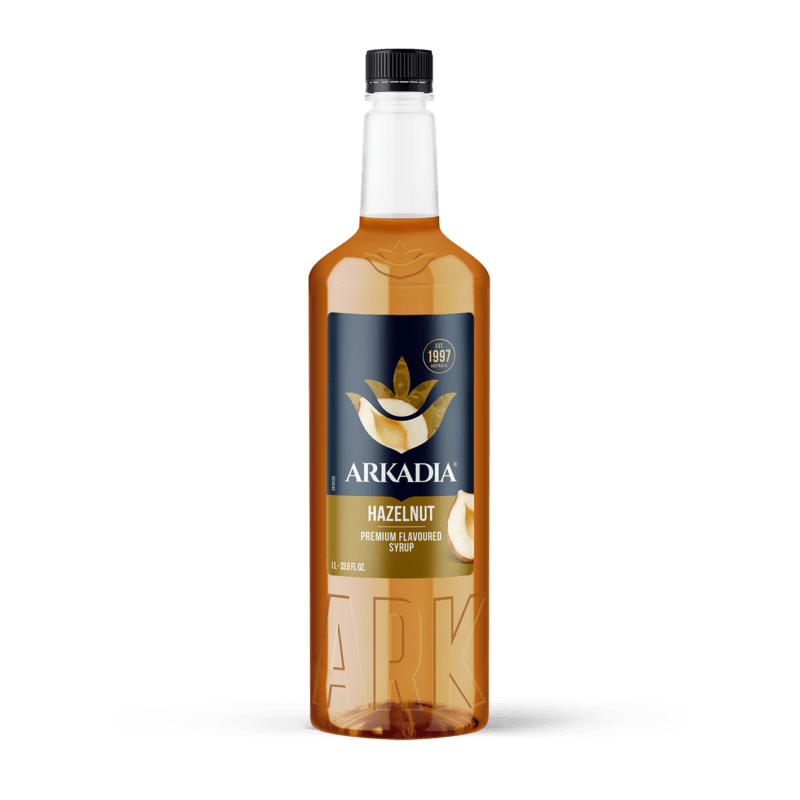 Arkadia Premium Hazelnut Syrup 1L bottle
