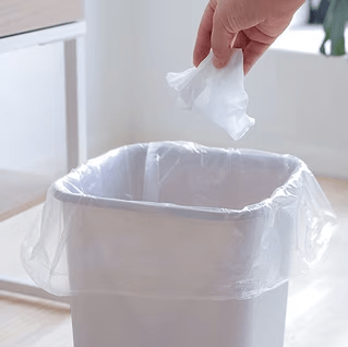 27L White Perforated Bin Liners 650 x 510mm