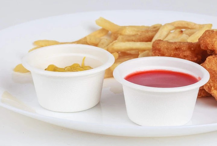 60ml sugarcane sauce cup with no added PFAS