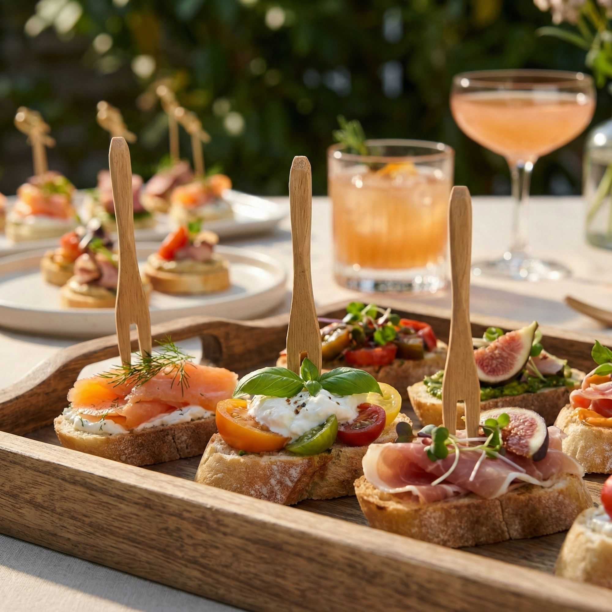 Bio Wood Cocktail Forks