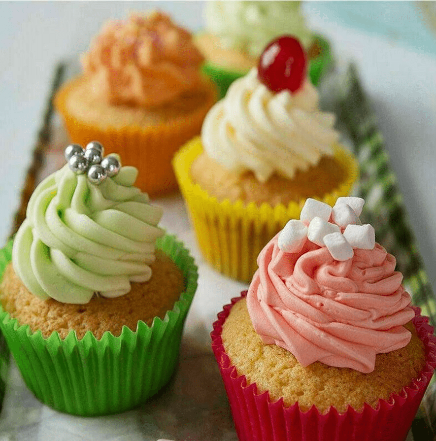 Assorted Colour Mini Cupcake Liners
