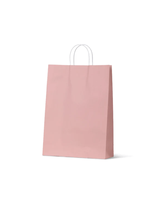 Large Dusty Pink Paper Bags 420 x 310 x 110mm