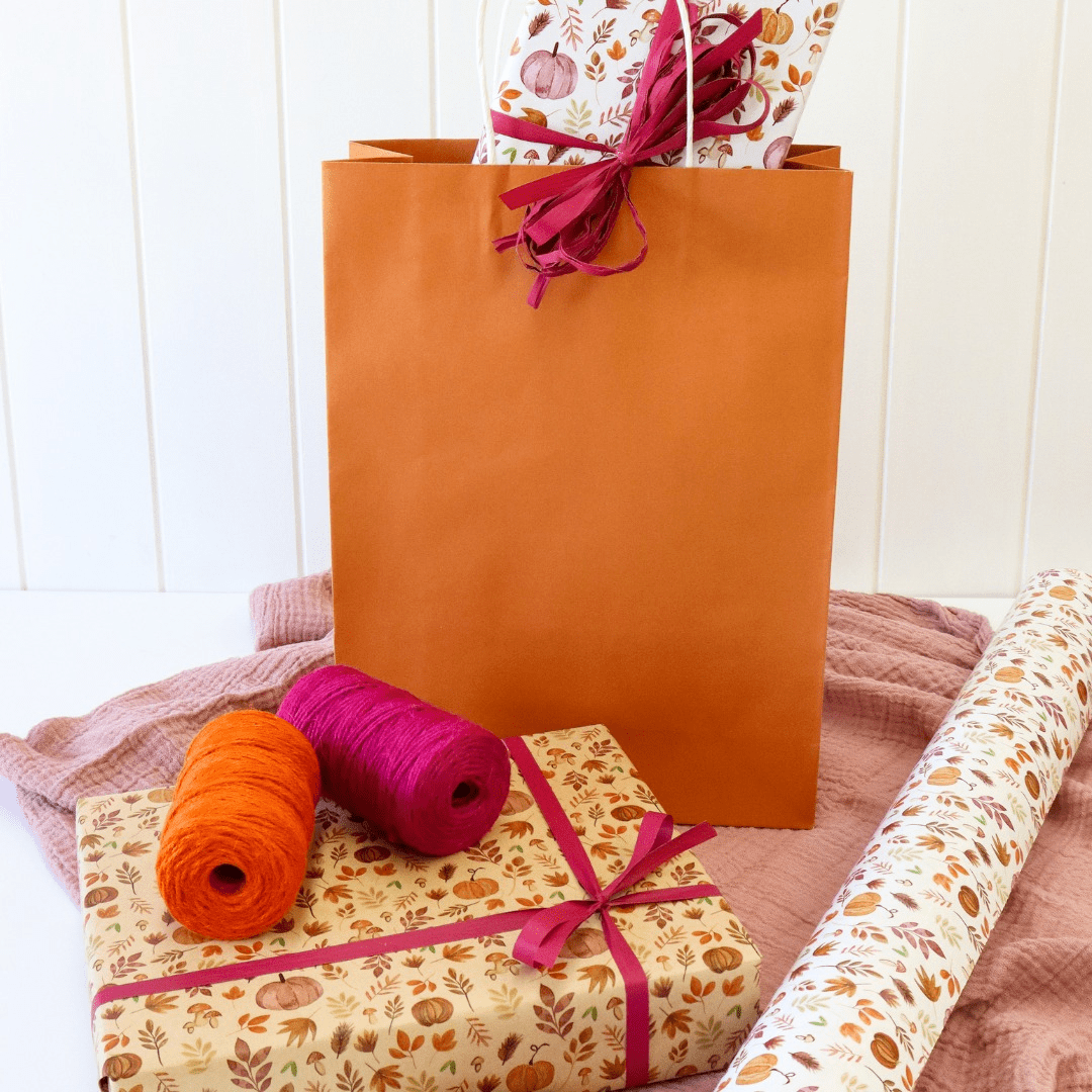 Earth Collection Mustard Kraft Carry Bags