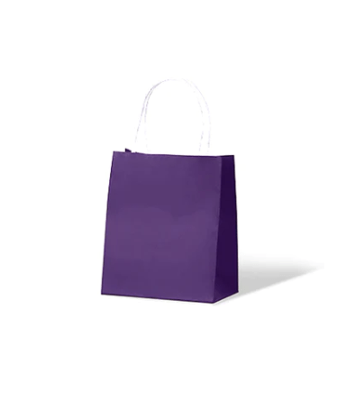 Passion Purple Twist Handle Paper Bags 200 x 170 x 100mm