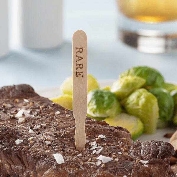 Rare Wooden Steak Marker