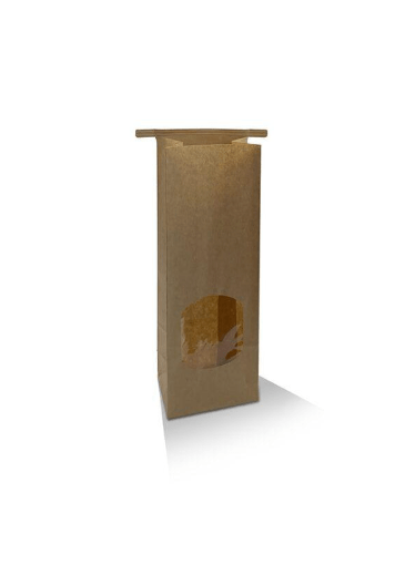 Small Windowed Tin-Tie Paper Bags 90 x 60 x 247mm