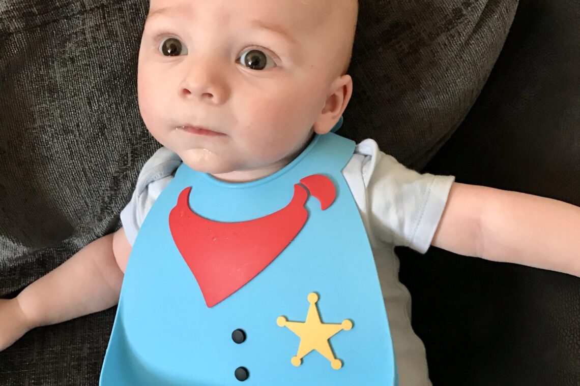 The Sheriff comes to town – Make my day baby bib