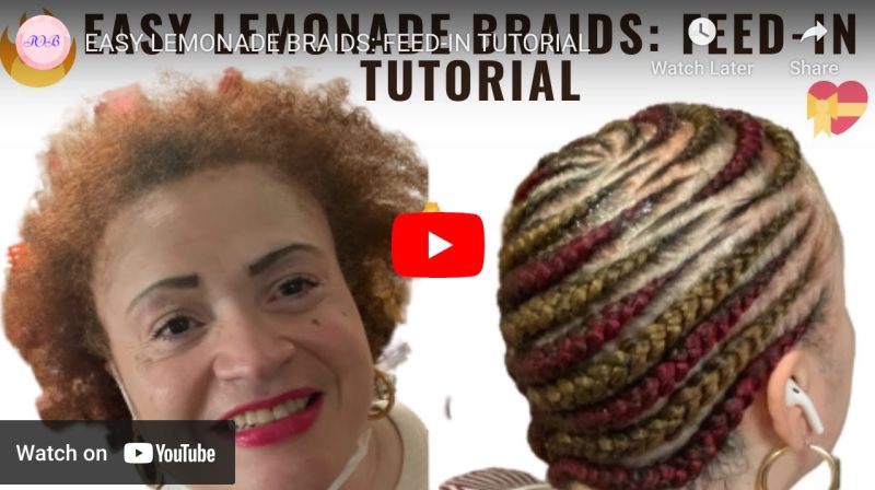 Feedin Lemonade Braids Tutorial Youtube - Mobile Gradient Photos for Desktop