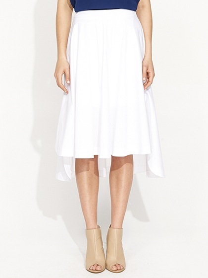 White midi skirt