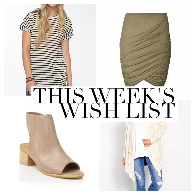 Late night shopping wish list