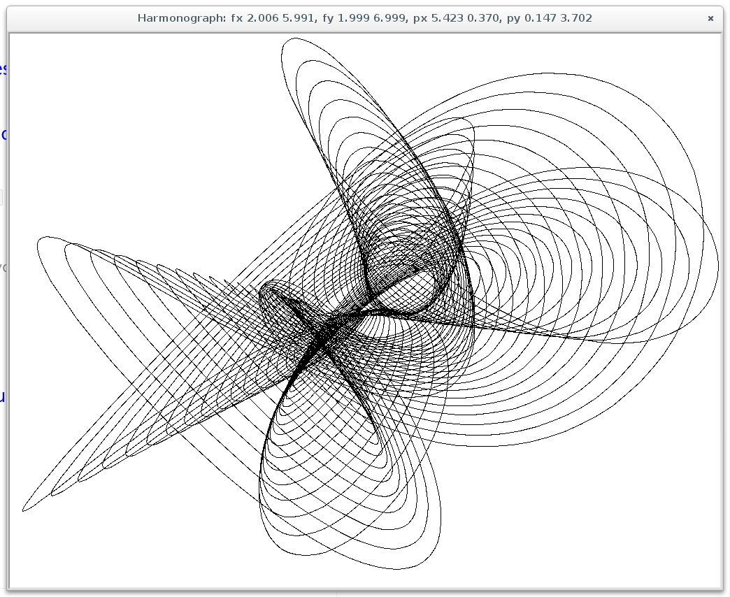 Harmonograph in Pygame