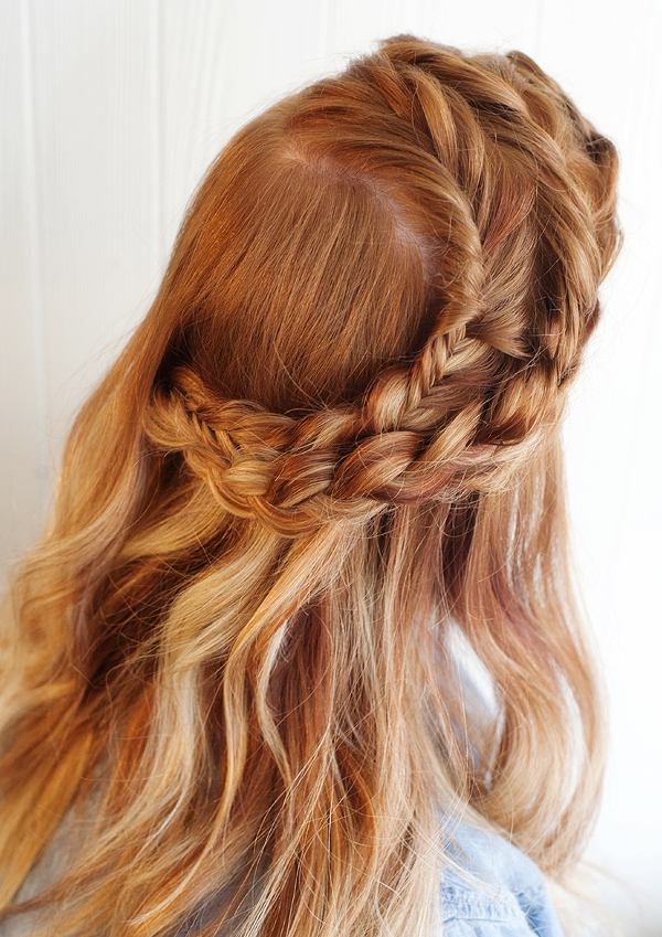 Hb salon (and a 3-way braid)