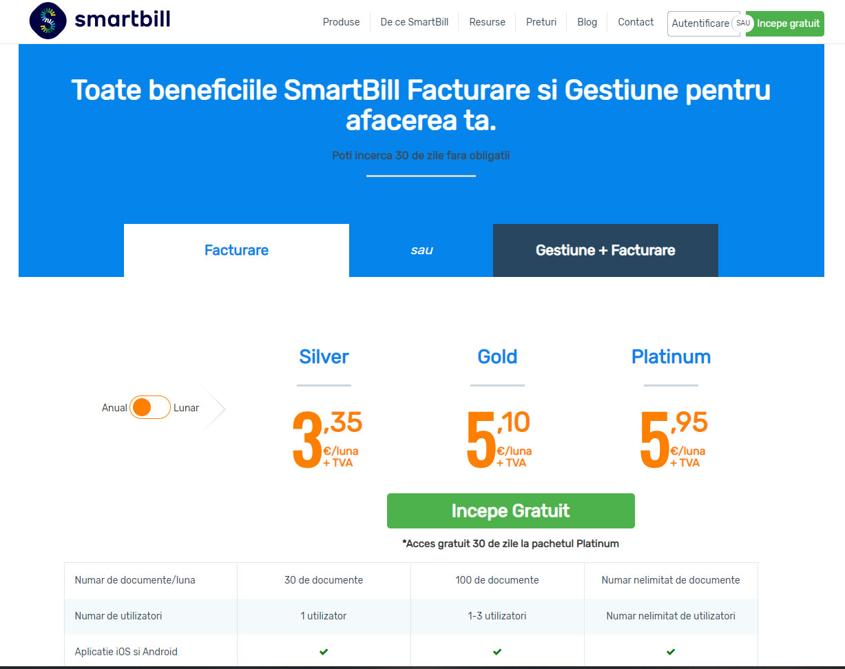 SmartBill - emiterea rapidă de facturi » Pretty Tech