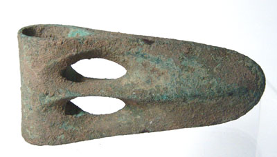 Canaanite culture: a Canaanite “duckbill” axe.