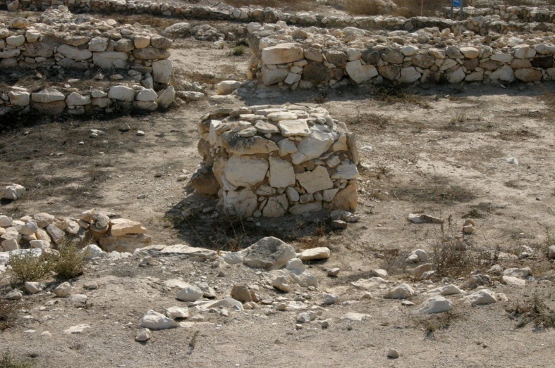 The main altar of a Canaanite temple.
