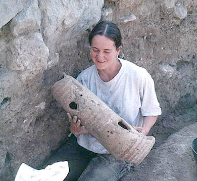Canaanite temple worship: incense burner.