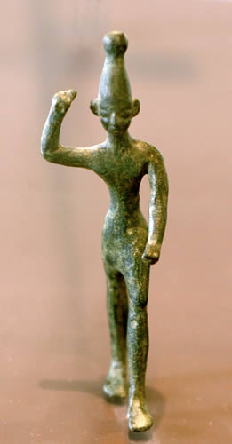 Storm God Baal (or Ba’al), male god of storms, lightning, and fertility.