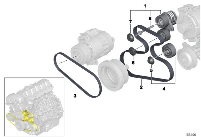 Tensioner pulley replacement