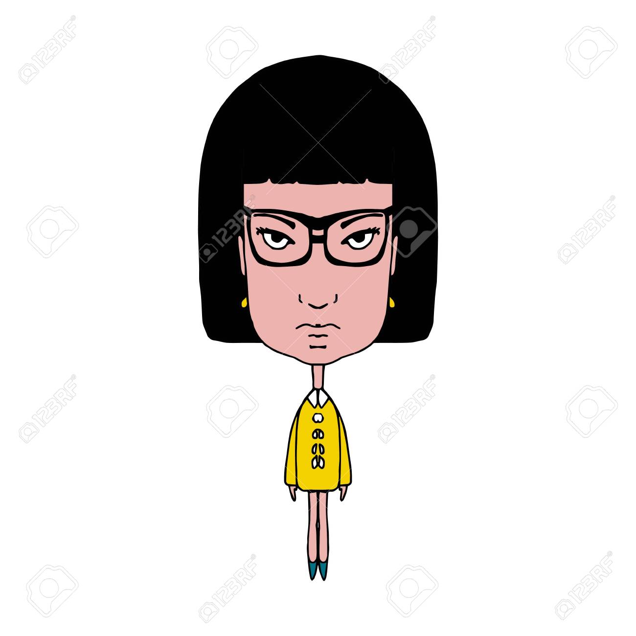 wallpapers Black Female Cartoon Characters With Glasses 123rf