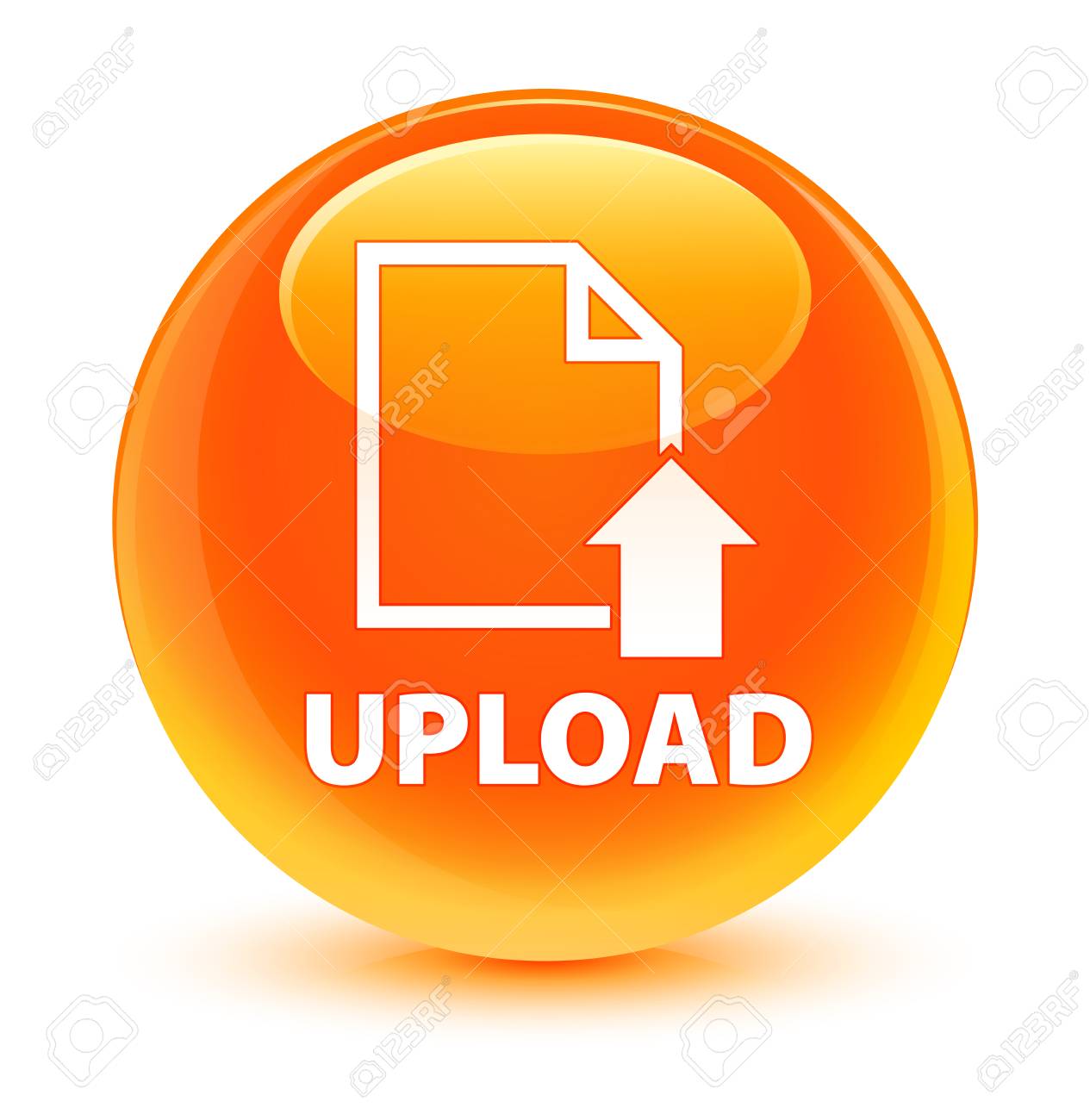 Upload file svg vector · collection: Upload Document Icon Glassy Orange Button Stock Photo Picture And Royalty Free Image Image 36067785