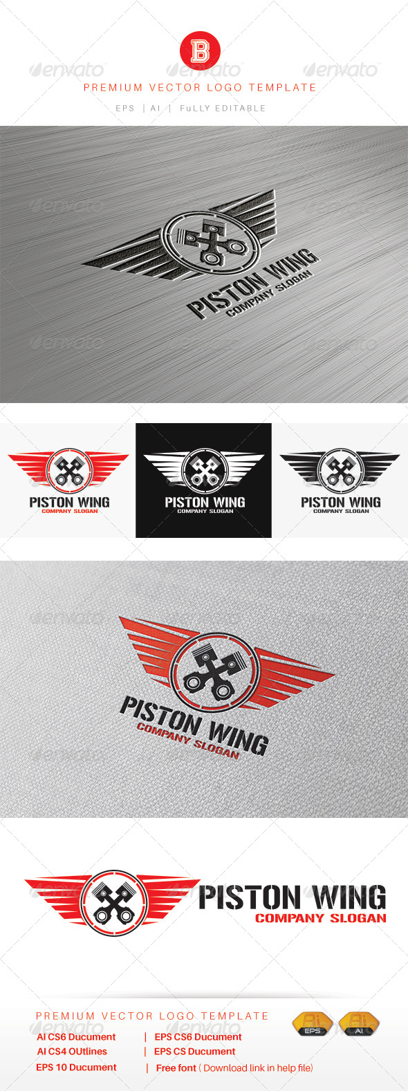 Piston Graphics Designs Templates From Graphicriver