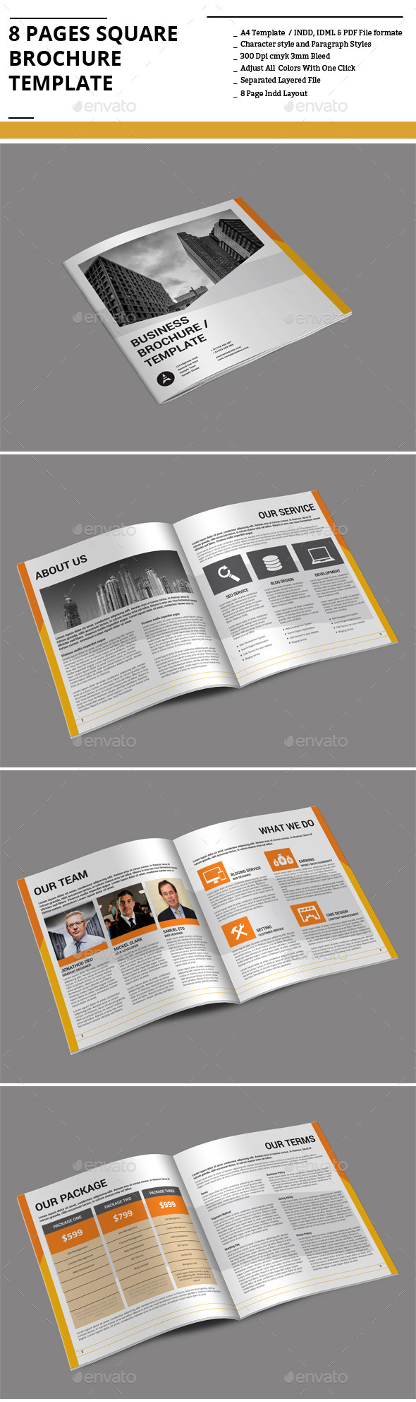 Brochure Template 8 Pages Graphics Designs Templates