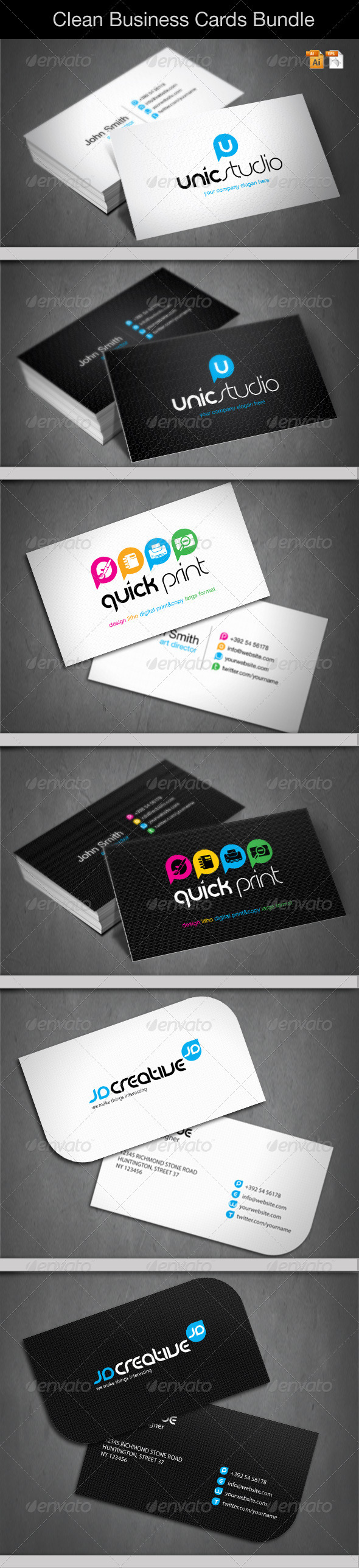 Zip Business Card Templates Designs From Graphicriver
