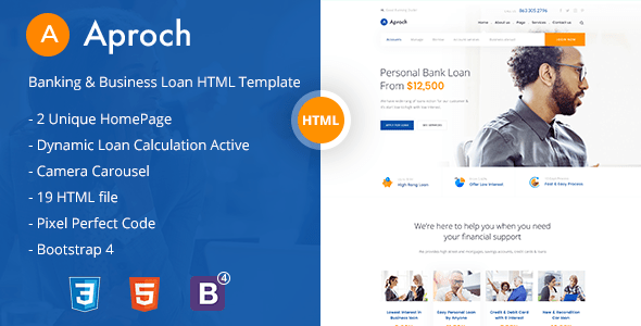 Bootstrap 4 Business Website Templates From Themeforest