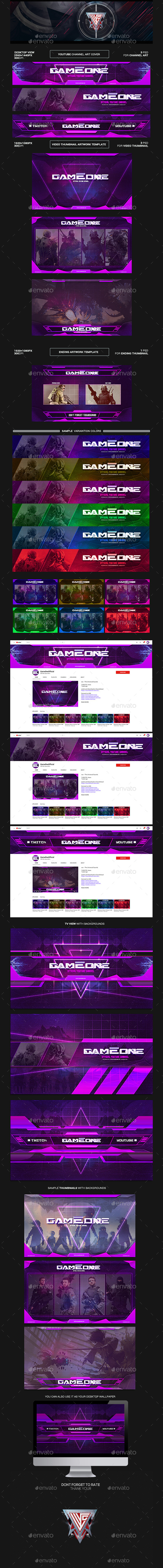 Youtube Thumbnail Gaming Graphics Designs Templates