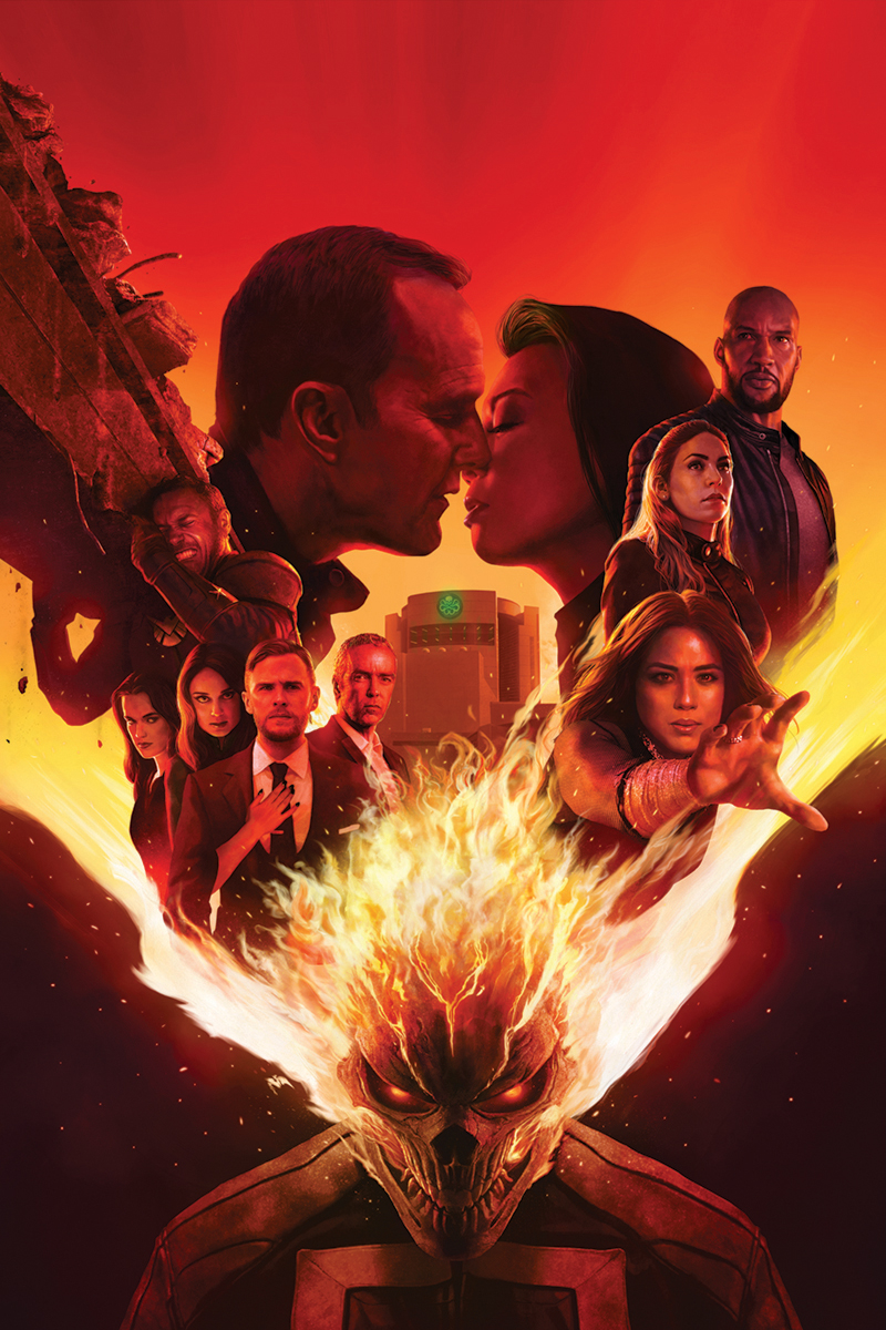 JAN180945 - DAMNATION JOHNNY BLAZE GHOST RIDER #1 AGENTS OF SHIELD ROAD -  Previews World