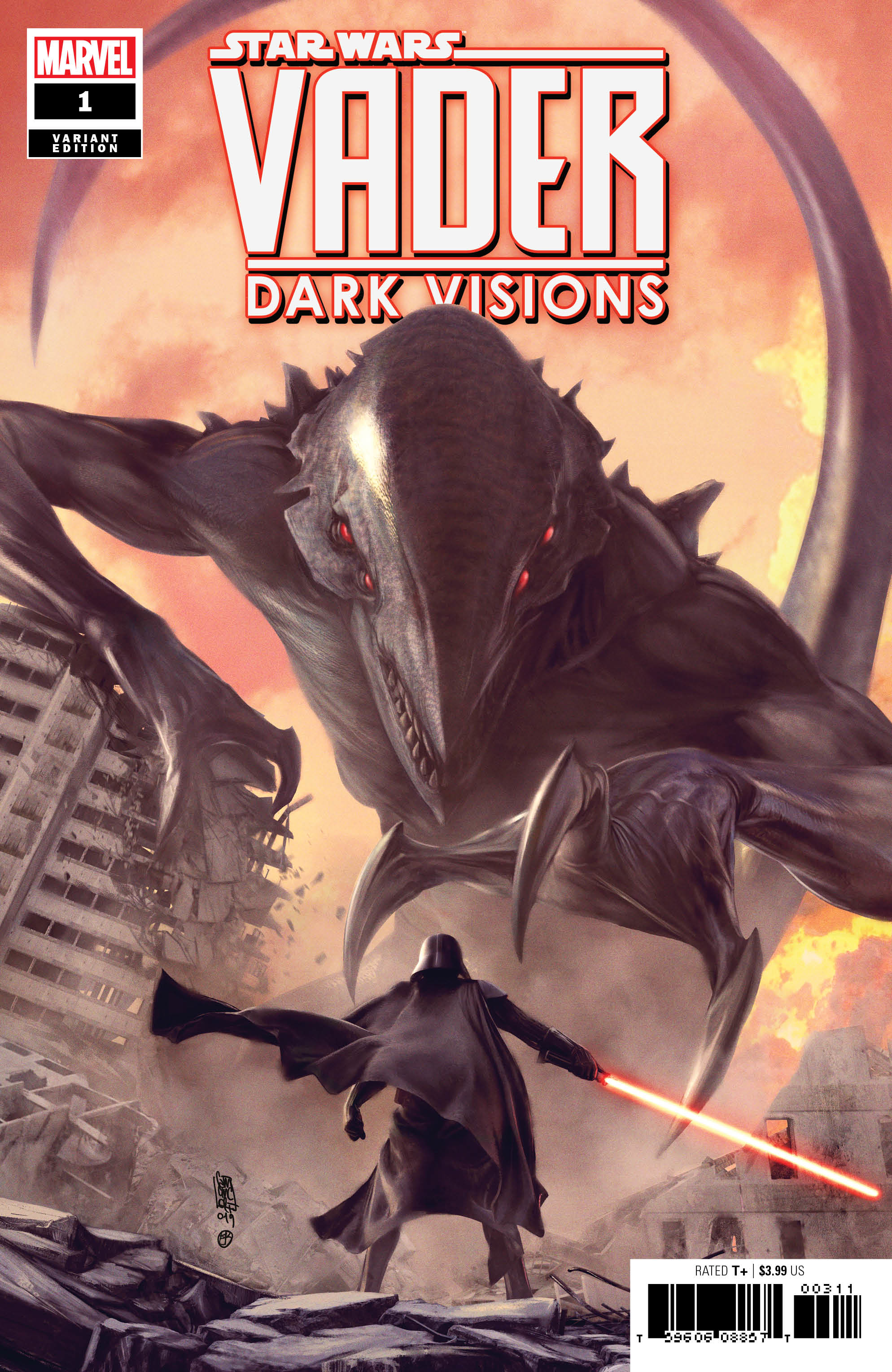 JAN191055 - STAR WARS VADER DARK VISIONS #1 (OF 5) YU VAR - Previews World